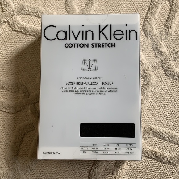 Calvin Klein Cotton Stretch Boxer Brief Pack of 3 - Picture 3 of 4